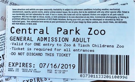 central park zoo admission price